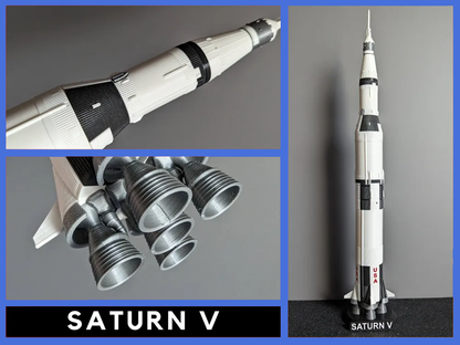 Saturn V Model Rocket 56cm Tall (1:200 Scale)