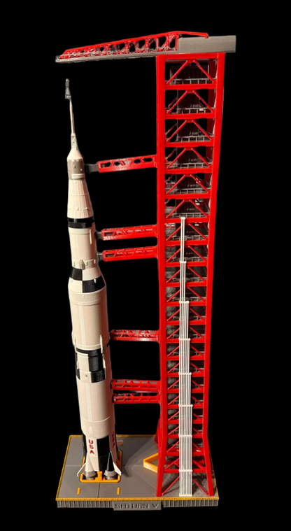 Saturn V Model Rocket Launch Tower 65cm Tall (1:200 Scale)